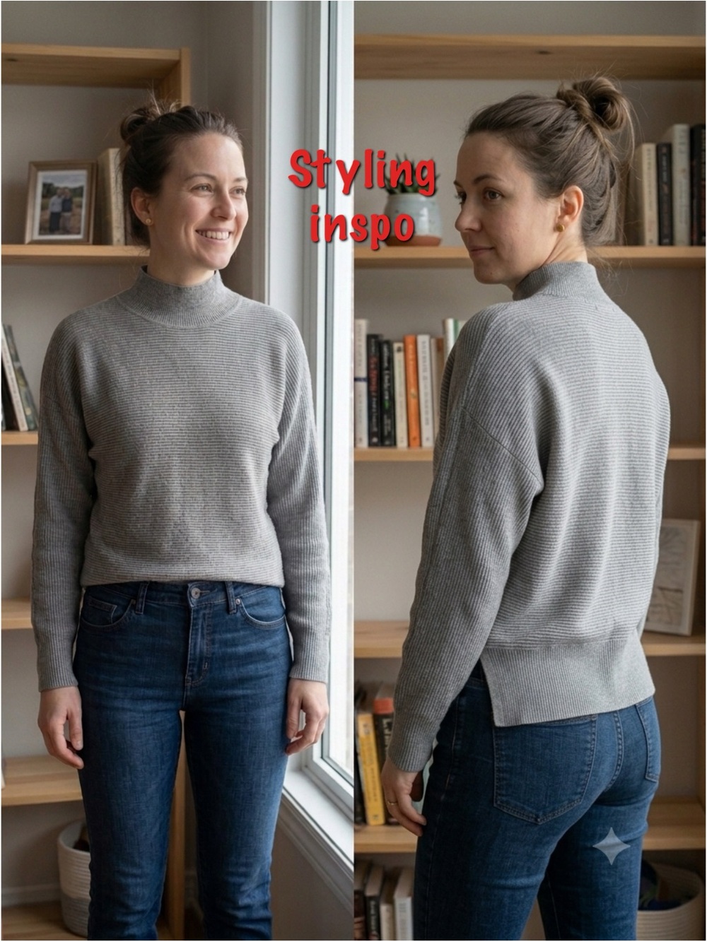 Banana Republic Factory Ribbed Mock Neck Sweater